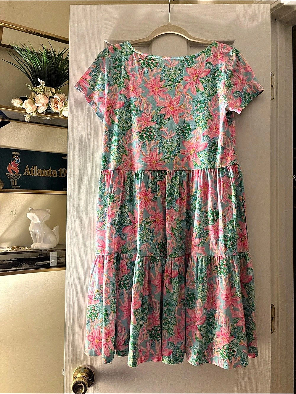 Lilly Pulitzer Sondra Dress Floral Mini Dress in Pink & Green Size Small NWT